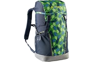 VAUDE Kinderrucksack Jungen & Mädchen Puck, komfortabler Wanderrucksack Kinder, Wetterfester Schulrucksack mit Regenhülle & Lupe, viel Stauraum