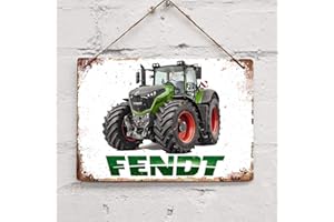 SIGNCHAT Plaque Murale en métal Vintage Fendt Tracteur Ferme 20,3 x 30,5 cm