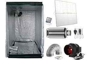 GENERIC Growbox Komplettset 480 W Flexstar LED Samsung Dioden 120 x 120 x 200 cm (480 W Flexstar LED)
