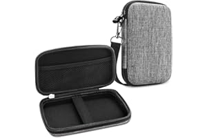 FINTIE Etui ochronne do HP Sprocket Plus, Fujifilm Mini Link, Canon Zoemini drukarka fotograficzna - twarda EVA odporna na wstrząsy przenośna torba do przechowywania, dżinsowa szara