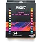 BRUSTRO Artists’ Gouache Colour Set of 24 Colours X 12ML Tubes