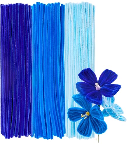 Kit Créatif Fil Chenille - 400 Pièces Avec Tiges Fleurs, Ruban, étamines - Loisirs Créatifs Fleurs En Cure Pipe - Multi-couleurs