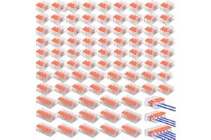 CLCIOSIS 100 Stück Kabelverbinder, Kabelklemmen Elektro 250v 32a Frei Kombinierbar Elektrische Klemmen, Klemme Mit Betätigungshebel Verbindungsklemmen
