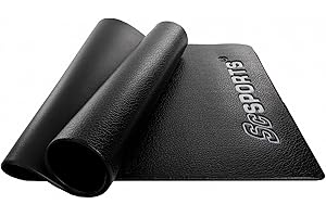 ‎SCSPORTS ScSPORTS® Bodenschutzmatte - rutschfest, Schalldämmend, Größenwahl - Matte, Bodenmatte, Multifunktionsmatte, Unterlegmatte, Schutzmatte für Fitnessgeräte, Laufband, Heimtrainer (160x80x0,6 cm)