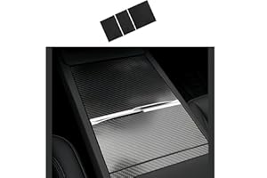 frani Center Console Wrap (Genuine Carbon Fiber Edition) Designed for Tesla Model 3 Highland 2024-2026/Model Y Juniper 2025-2026,Tesla Center Console Cover for Model 3/Y Refresh