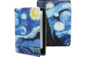 ZhaoCo Etui do 6.8" Kindle Paperwhite (11. generacji-2021) i Kindle Paperwhite Signature Edition Czytnika, Smukłe Etui Ochronne Ze Skóry PU - Malarstwo