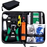 SGILE Network Cable Tester RJ45, Network Tool Kits Network RJ 45, Professional Computer Maintenance LAN Cable Tester 9 in 1 R
