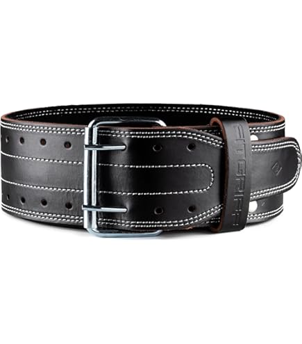 Hustlers Only Anime hendelriem, lederen gymriem voor deadlift, powerlifting en bodybuilding, 10 mm dikte voor rugondersteuning, liftriem voor mannen en vrouwen (L, inspirit blauw