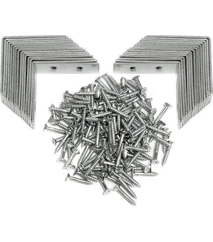 TERF® 8 Pcs Zinc Plated Steel 75mm X 75mm Flat '' T '' Shape Angel