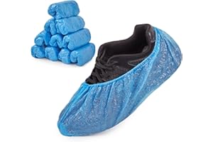 ARESO | Calzari Usa e Getta 100 Pezzi Resistente e Impermeabili, Copri Scarpe Monouso, Ideale per la Pulizia della Casa, la Veterinaria o gli Ospiti