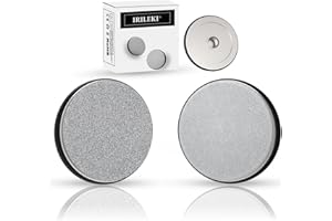 IRILEKI Replacement Discs for Rolling Knife Sharpener, Rolling Knife Sharpener Disc Accessories, Tool Set for Rolling Knife Sharpener for Kitchen Knives (Metric Thread: M12) -Diamond 400# +1000# (Pack of 2)