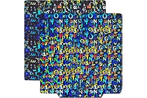 RugooSpink 235 x235MM Build Plate for Adventurer 5M/5M Pro Double Sided Smooth H1H Build Sheet Spring Steel Sheet Heated Bed for FLASHFORGE 3D Printer (Letter+Number)