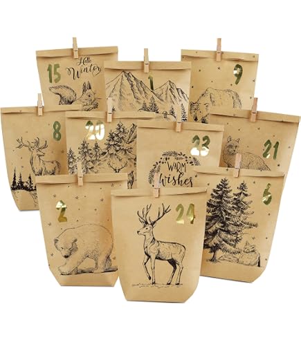 Weihnachtskarten-Set (15 Stück) Mit Santa & Rentier Motiv – Inkl. Umschläge, Ideal Für Private & Geschäftliche Grüße