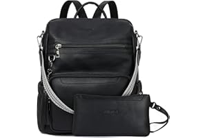 BOSTANTEN Skórzany plecak damski, plecak rekreacyjny, torba podróżna, torebka z plecakiem, plecak dzienny dla kobiet i dziewcząt