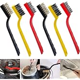 AEE&reg; 6'lı Mini Tel Fır&ccedil;a Seti Aspirat&ouml;r Musluk Duşakabin Lavabo Fırın Ocak Mutfak Derz Banyo Tuvalet Pas Yağ Temizlik Bulaşık