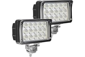 WELLIT Led Arbeitsscheinwerfer,2x45w Scheinwerfer 12v 24v LED Zusatzscheinwerfer Arbeitslicht Flutlicht Offroad Traktor Auto Suv Atv