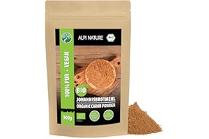 ‎ALPI NATURE Alpi Nature Carobpulver BIO 500g, Johannisbrot gemahlen, natürlicher Süßstoff, Johannisbrotmehl