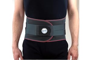 ‎VITALWORXX VITALWORXX Rückenbandage, bietet professionelle Hilfe bei Rückenschmerzen, verstellbarer Rückengurt mit Stützstreben zur Vermeidung oder Linderung von Schmerzen, Skoliose, Kreuzschmerzen oder Ischias