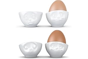 FIFTYEIGHT PRODUCTS FiftyEight Eierbecherset 4tlg. küssend/verträumt/OchBitte/Lecker T015101+T015201