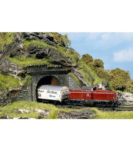 2 ENTRÉES DE TUNNEL -HO- 2 voies ou 1 voie, AVEC 4 MURS LATÉRAUX . EUR 6,00 - FR