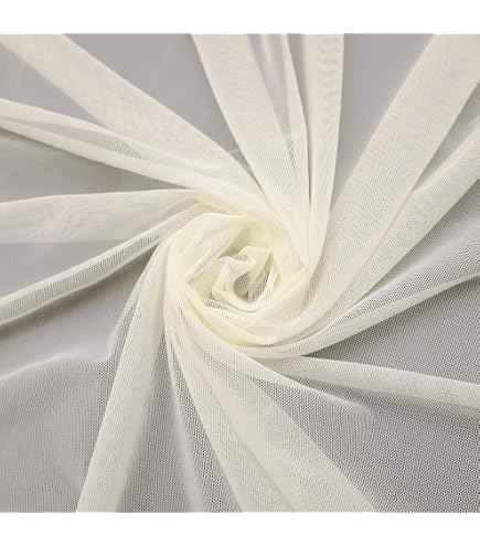Tissu Maille Noire Extensible OLYCRAFT 4.6m - Tulle Polyester Spandex Pour Couture, Cadeaux & Décoration
