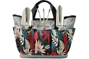 Namvo Torba do przechowywania narzędzi ogrodowych z kieszeniami, Szary + wielokolorowy, Nowoczesny