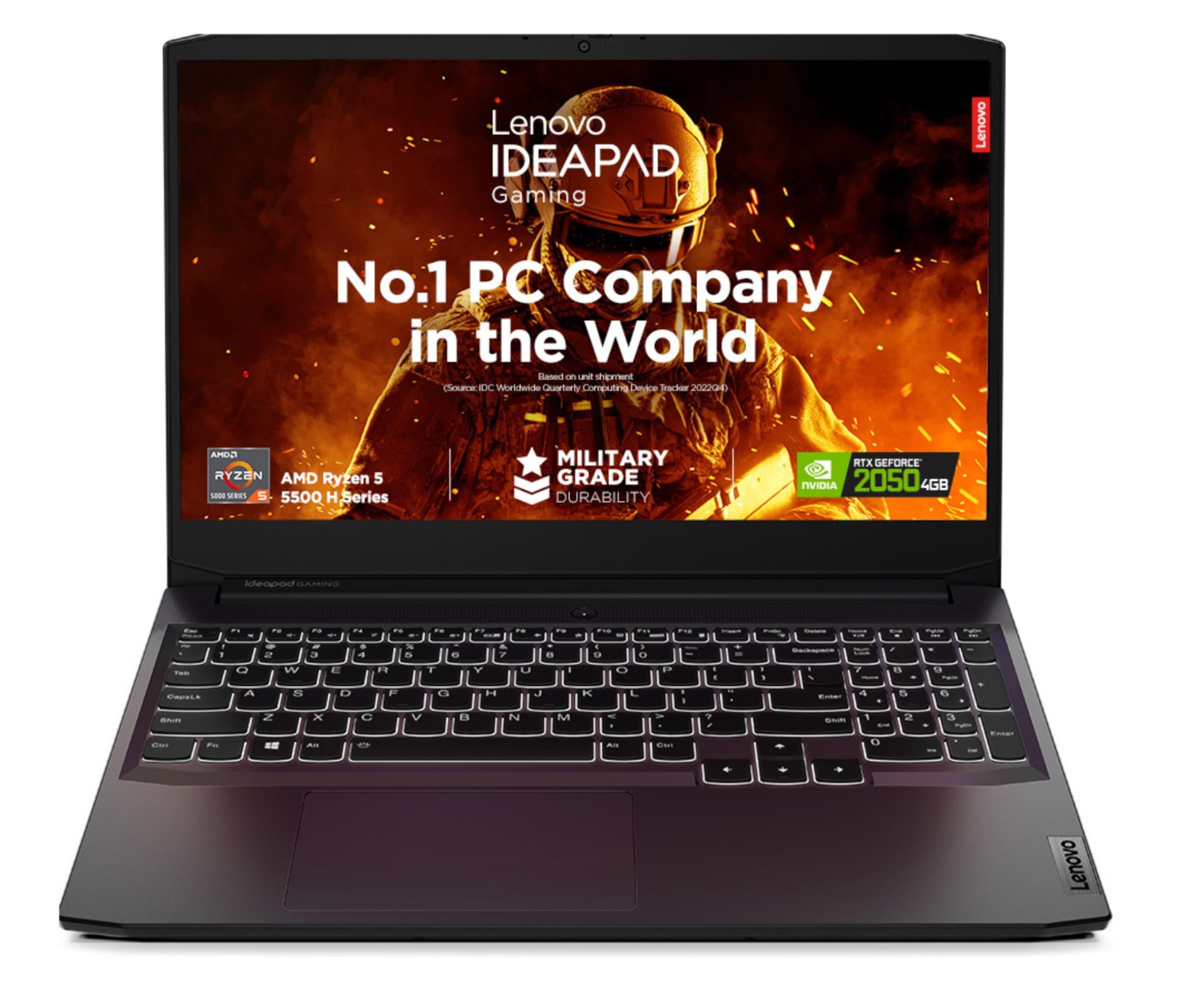 Lenovo [Smart Choice Ideapad Gaming 3 Laptop AMD Ryzen 5 5500H 15.6