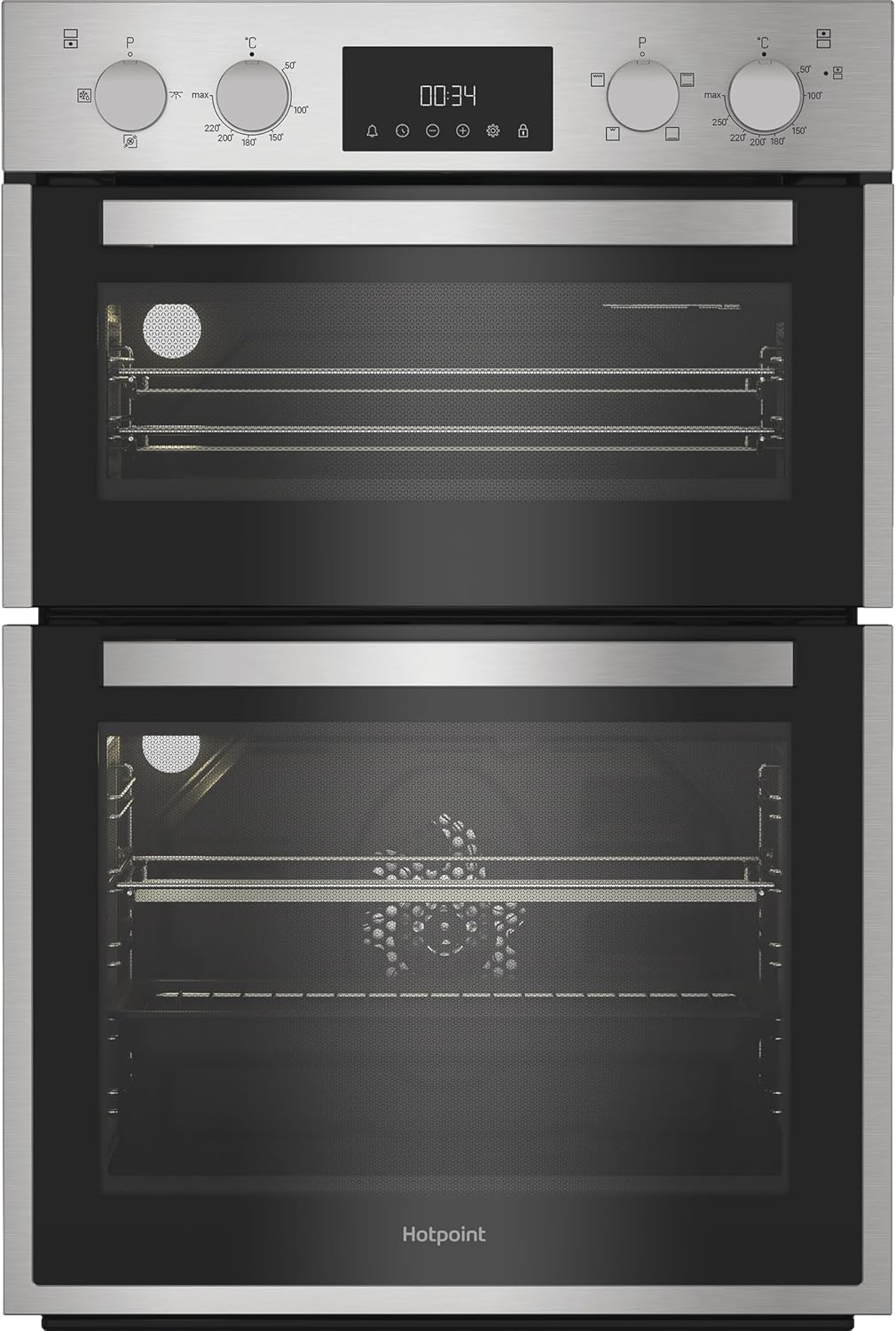 Hotpoint Built In Electric Double Oven - Stainless Steel - A/A Rated