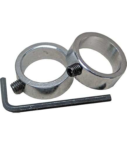 Lot De 4 Bagues De Réglage/Arrêt D'Arbre En Acier Inox 304 - Alésage 1/4" - Pour Axe, Brouette, Machine - Collier à Vis De Serrage - 2