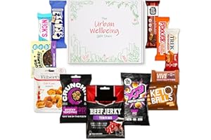 High Protein Gym Gift Hamper Box | Muscle Building Snacks for Gym Lovers, Athletes and Wellbeing Warriors | The Urban Wellbeing Gift Store