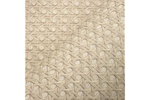 VEELIKE Papel Pintado Ratan Marrón Topo 40cm x 300cm No Texturizado Papel Pintado Efecto Tela de Hierba Tejida Caña Beige Vinilo para Muebles Dormitorio Ratán Sintético Vinilos Armarios Baño