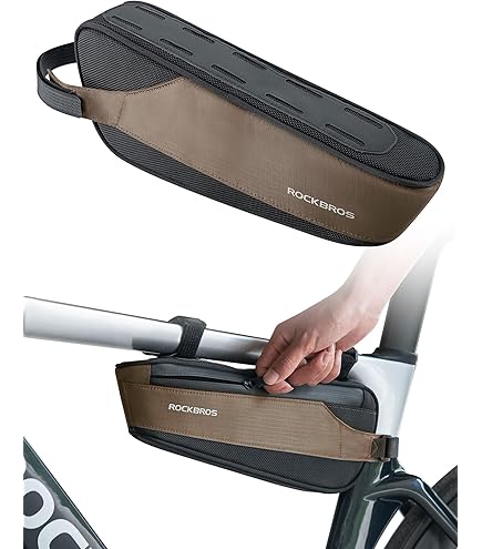 Borsa Da Bici Impermeabile Per Telaio | 2 Misure 1L/1.5L | Design Aerodinamico, Montaggio Facile | ROCKBROS - Foto 6