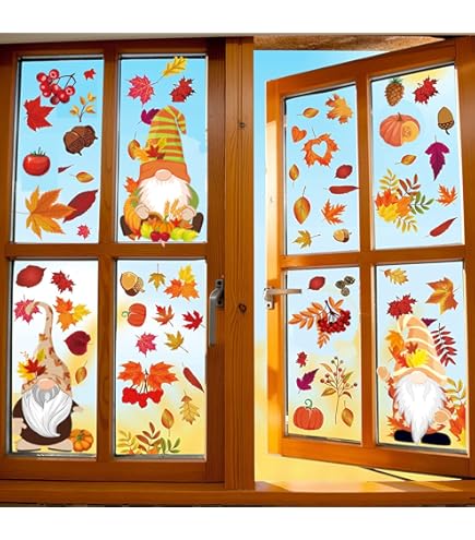 Herbstdeko Ahornblatt Fensteranhänger - Gefärbtes Acryl Für Festliche Stimmung