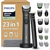 Philips 23-in-1 9000+ OneBlade All-in-One Trimmer Series - Face Head and Body Hair Trimmer - 27 Lengths (0.2-20mm), Rechargea