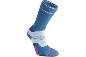 Bridgedale HIKE All Season Women's Merino Comfort Boot Socks Wool Fusion Technology Anti Shock Cushioning All Year Round Trekking Walking Comfort Durability Moisture Control Dry Warm Comfortable Feet