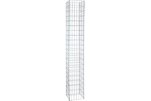 ESTEXO Gabions de Colonne de – chaud – 4 Hauteur 200 cm colonne gabion, pierre d'angle panier, gabion, maschung, 10 x 5 cm
