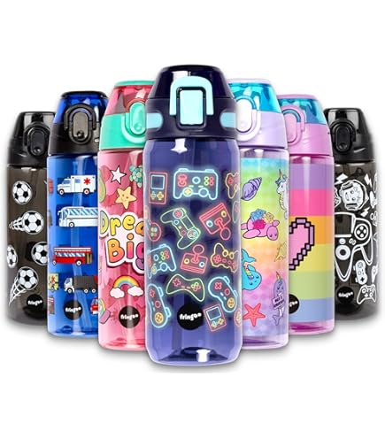 Gourde 1L, Sans Bpa Bouteille D'Eau Plastique, Grande Étanche Gourde