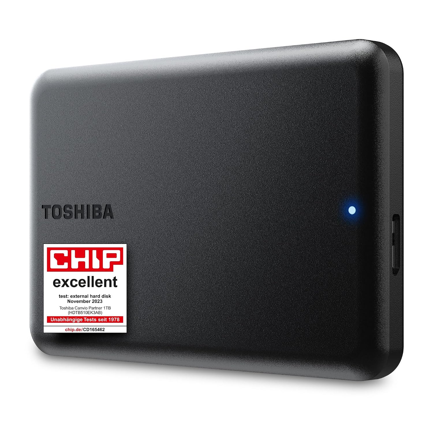 Toshiba Canvio Partner 1TB - Disco Duro Externo portátil de 2,5'', USB 3.2, Compatible con Mac y Windows. (HDTB510EK3AB)