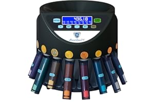 Contamonete Euro con funzione di impilamento in blister di Securina24 (nero - Whitelabel - BWBLCD)