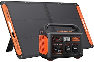 Jackery Generador Solar Jackery Explorer 1000 con 100W Panel Solar, 1002Wh/1000W Batería Litio-ion, con Salidas CA 230V/USB para Vacaciones, en Autocaravana, Camping, y Emergencia