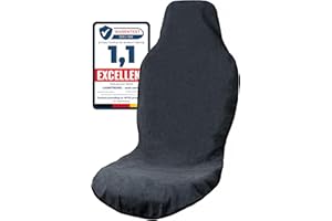 LIONSTRONG Ochraniacz na siedzenia samochodowe, pokrowiec na fotel samochodowy, uniwersalny pokrowiec na siedzenia samochodowe, wodoodporny materiał (mikrofibra)