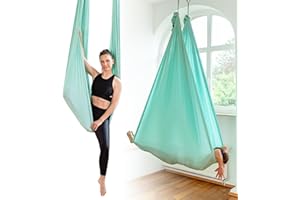 ‎YOSANA Yosana Hängematte | Komplettset inkl. Befestigung | TÜV geprüft | Nylon Tuch 5m x 2,6m