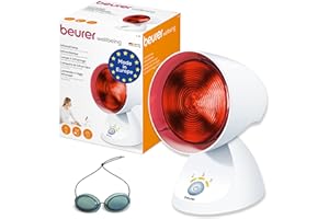 ‎BEURER Beurer IL 35 Infrarotlampe, wohltuendes und wärmendes Infrarotlicht mit 3-stufigem Timer, 5 Neigungswinkeln, Lockerung von Muskeln und Linderung von Verspannungen, 1 Stück , Weiß