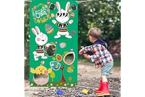LOPOTIN Ostern Wurfspiel Kinder Spielzeug für Draußen Osterhase Wurf Spiele Werfen Spiel Easter Toss Spiel Outdoor Indoor Gartenspiele Party Zubehör für Osternparty Draußen Drinnen Geschenk
