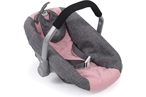 Bayer Chic 2000 708 15 Siège Auto Poupée Bébé Poupée Porte-Poupée Gris Rose 45 x 31 x 32 cm