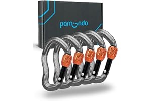 ‎PAMINDO pamindo Mini-Karabiner - Schraub-Karabiner klein - Schraubverschluss Karabinerhaken - Schlüsselanhänger - Karabiner-Set - Alu-Karabiner