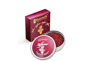 Gourmetia Zafferano in pistilli, Zafferano puro di Prima Qualità 2g - Categoria di Qualità I Superiore (ISO 3632-2)