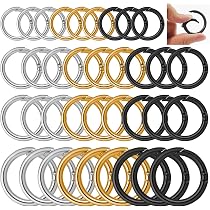 20 Moschettoni Rotoli Portachiavi Oro – Set Da 4 Dimensioni (20-35 Mm) In Lega Di Zinco, Robusti E Antiruggine, Ideali Per Borse, Zaini E Progetti Fai Da Te - 4