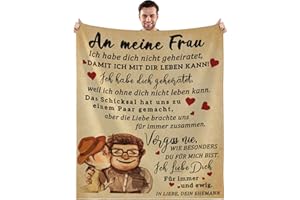‎BOLD AND BRASH Bold And Brash Hochzeitstag Geschenke für Frauen, Kuscheldecke An Meine Frau, Geburtstagsgeschenk Hochzeitsgeschenk Geschenkideen, Flauschige Fleecedecke 150x130cm