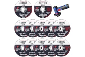 NIYATA Dischi a lamelle abrasive, 76 mm, per legno e metallo, 12 pezzi, colore: nero